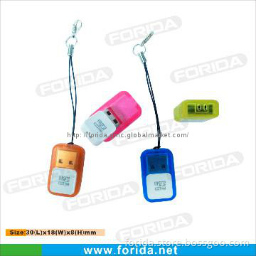 Slim Pocket Size usb micro card reader for promotion gift
